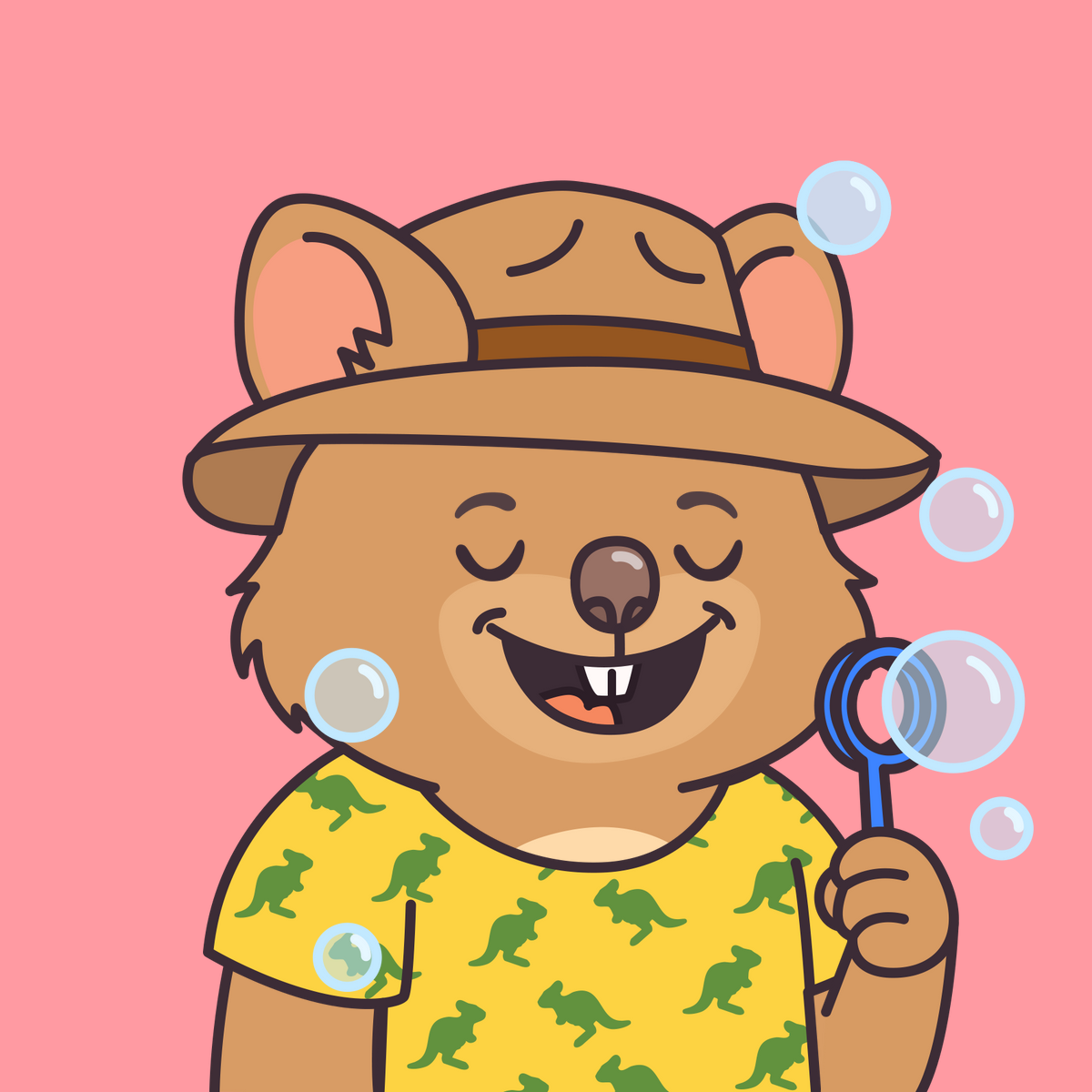 Bubble Blowing Quokka